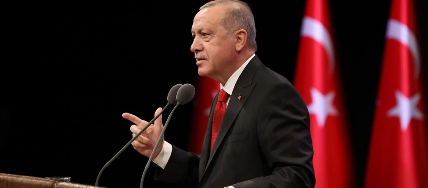 Ο Ερντογάν στην άσκηση “Mavi Vatan” και πλάνα από τα πυρά των πλοίων: «Δείξαμε τη δύναμή του Ναυτικού μας»